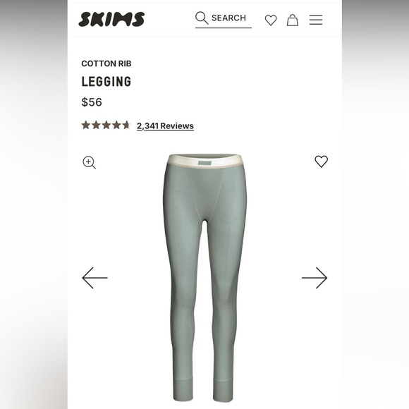 SKIMS Cotton Rib Legging - Picture 7 of 8